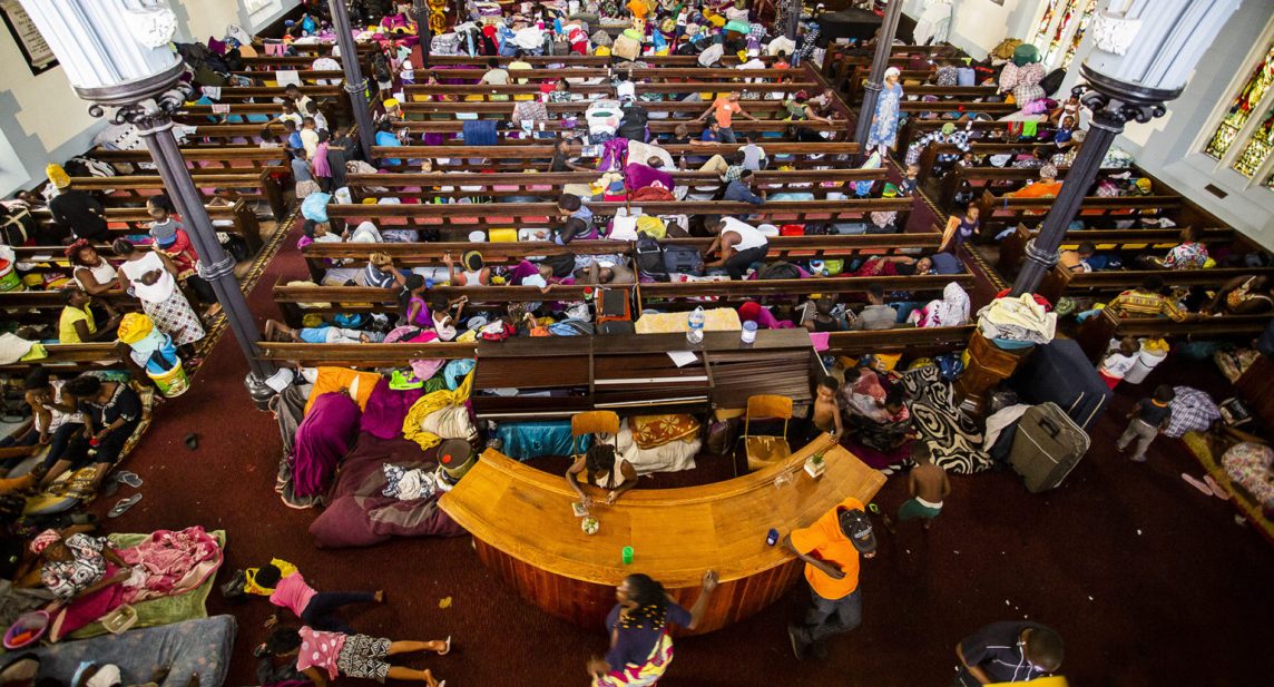 CIDADE DO CABO, ÁFRICA DO SUL - JANEIRO Refugiados na Igreja Metodista Central na Praça do Mercado Verde em 23 de janeiro de 2020 na Cidade do Cabo. (Foto: Gallo Images / Jacques Stander)